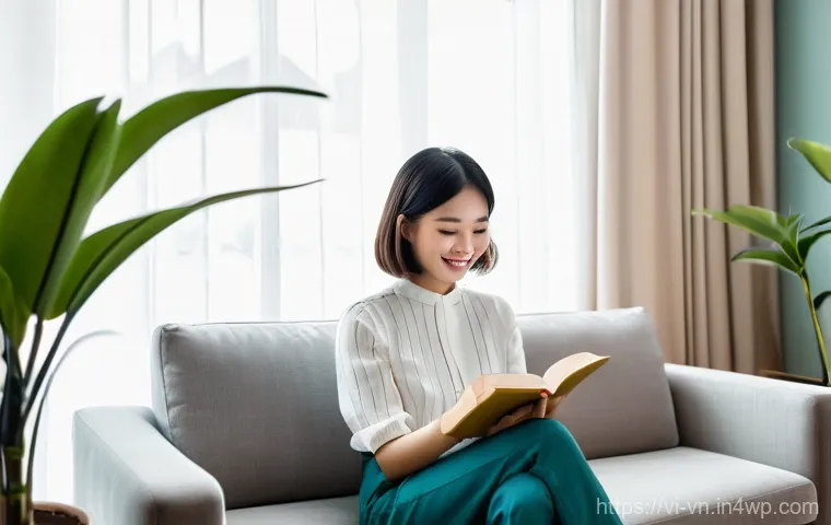의식적 기술 사용의 사회적 영향 - **Prompt: Digital Detox and Well-being**
    "A young Vietnamese woman in her late twenties, with a ...