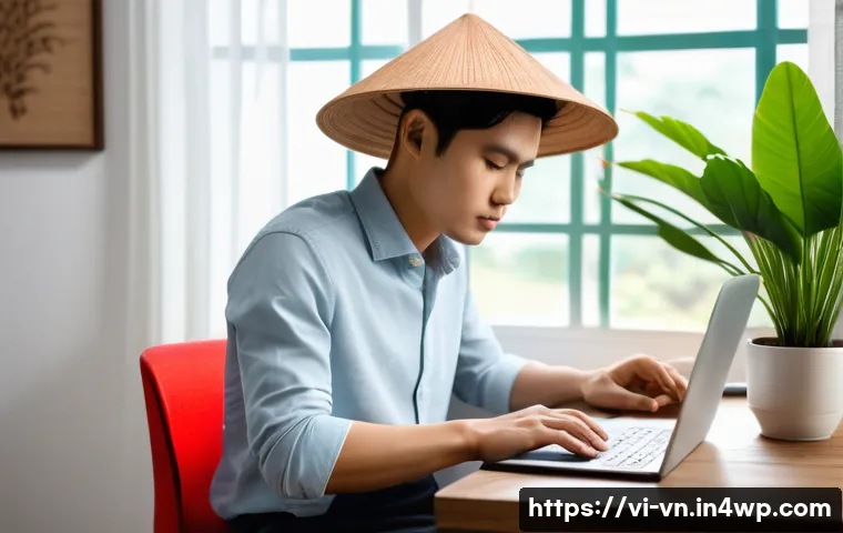 의식적 기술 사용과 목표 달성 - A modern Vietnamese home office scene in the morning light, featuring a young Vietnamese professiona...